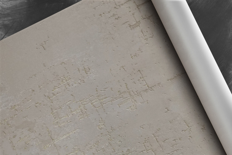 کاغذ دیواری مدرن طرح پتینه صدفی طلایی