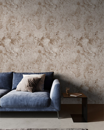 کاغذدیواری پتینه قهوه ای