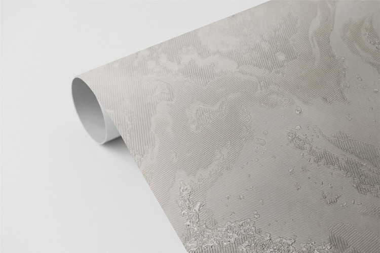 کاغذدیواری مدرن طرح پتینه برجسته استخوانی