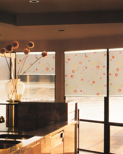 پرده شید طرح فلورا آبرنگی