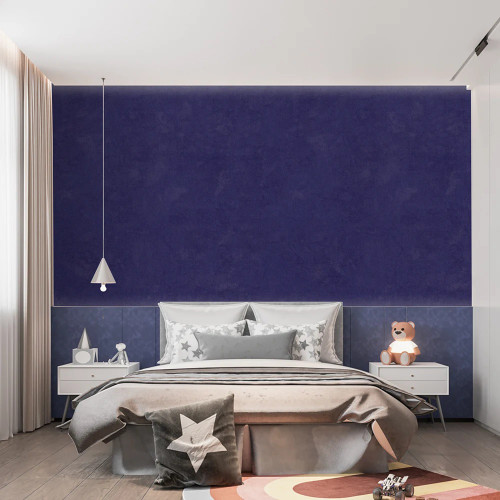 نمای نزدیک از بافت کاغذ دیواری سرمهای ساده و مات با کیفیت چاپ بالا