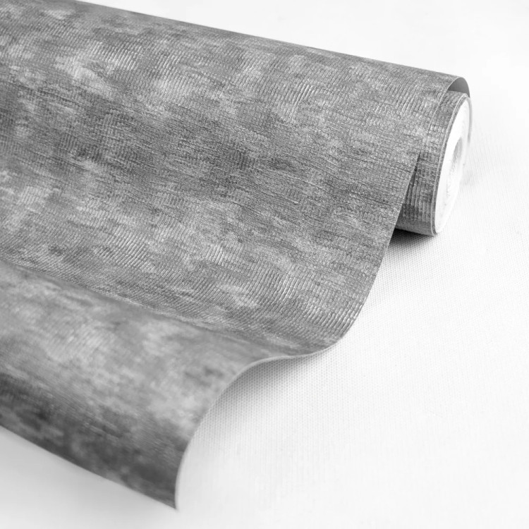 آلبوم کاغذدیواری بافتدار در سه طیف طوسی نوکمدادی عمیق، طوسی روشن مدرن و نقرهای صیقلی با درخشش ابریشمی