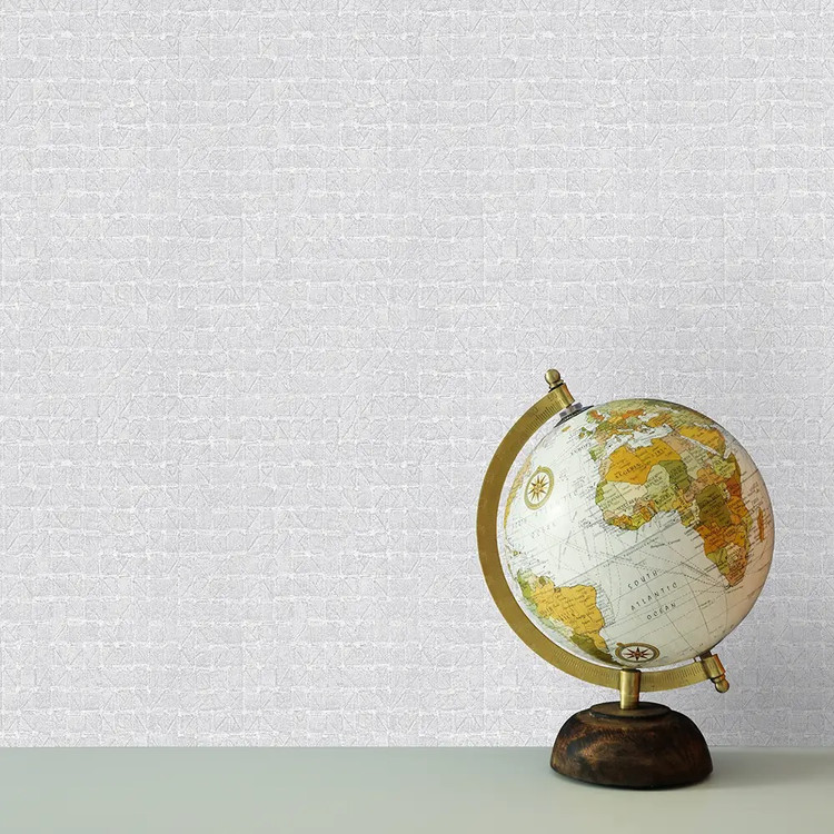 کاغذ دیواری مدرن بافت برجسته 4خونه / سفید