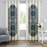 پرده چاپی مدل پانچی طرح قاب عکسی نقش ترمه