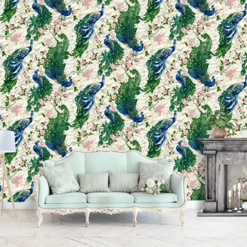 کاغذ دیواری PVC طرح دار